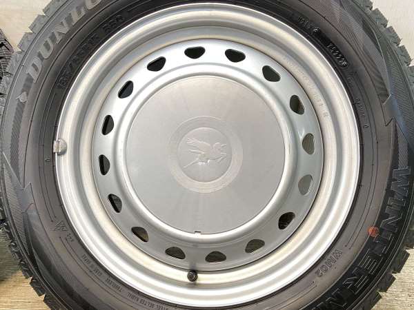 【中古】DUNLOP WM02 185/65R15 キャロウィン S7 15インチ 100/114.3-4穴 4本 中古タイヤ・スタッドレスタイヤ_6