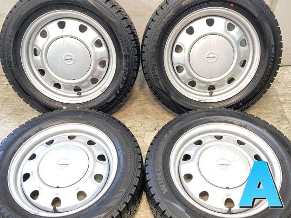 【中古】DUNLOP ウィンターマックス WM02 185/65R15  SCHWARZ V13 15インチ 100/114.3-4穴 4本 中古タイヤ・スタッドレスタイヤ