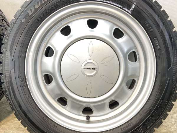 中古】DUNLOP ウィンターマックス WM02 185/60R15 SCHWARZ MV 15インチ