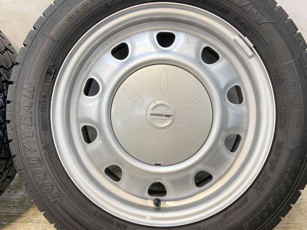 【中古】グッドイヤー アイスナビ7 185/60R15 　 SCHWARZ MV 15インチ 100/114.3-4穴 4本 中古タイヤ・スタッドレスタイヤ_3