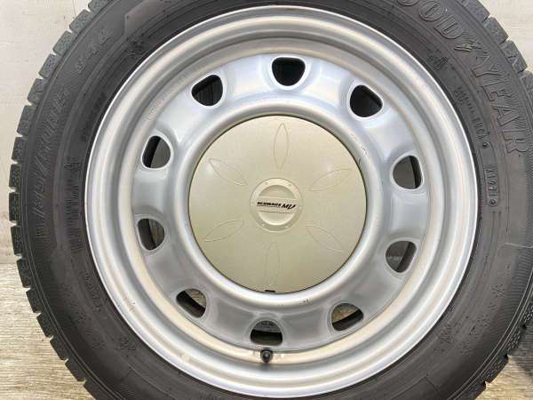 【中古】グッドイヤー アイスナビ7 185/60R15 　 SCHWARZ MV 15インチ 100/114.3-4穴 4本 中古タイヤ・スタッドレスタイヤ_4