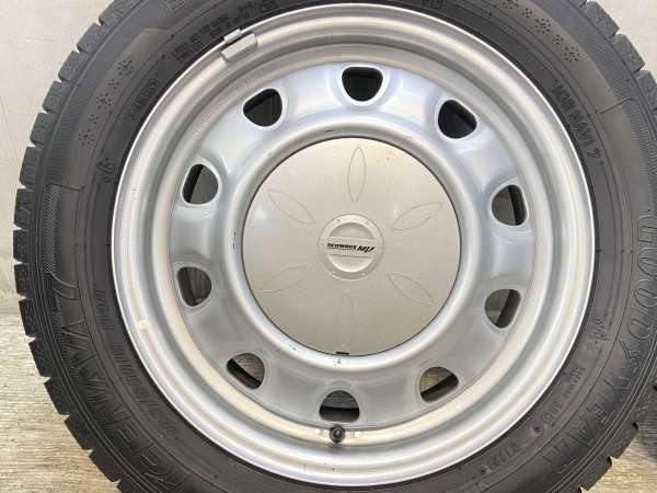 【中古】グッドイヤー アイスナビ7 185/60R15 　 SCHWARZ MV 15インチ 100/114.3-4穴 4本 中古タイヤ・スタッドレスタイヤ_5