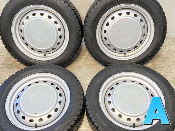 【中古】DUNLOP WM02 185/60R15 キャロウィン R6 15インチ 100/114.3-4穴 4本 中古タイヤ・スタッドレスタイヤ