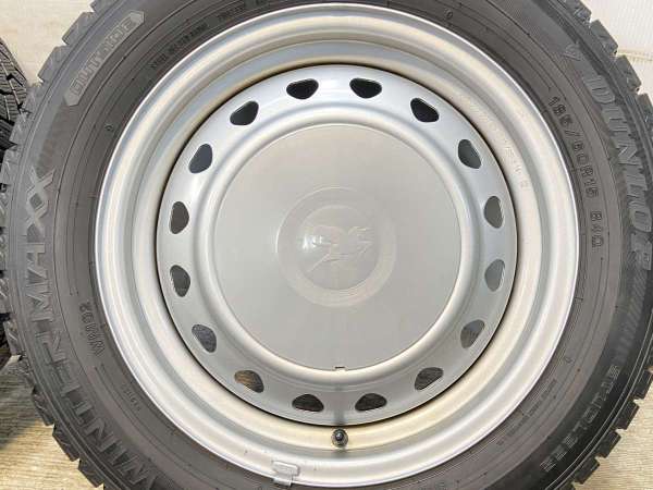 【中古】DUNLOP WM02 185/60R15 キャロウィン R6 15インチ 100/114.3-4穴 4本 中古タイヤ・スタッドレスタイヤ_5
