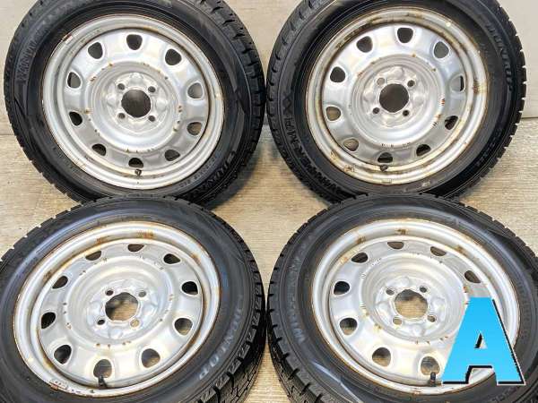 【中古】ダンロップ ウィンターマックス WM02 185/60R15 　 TOPY M60 15インチ 100-4穴 4本 中古タイヤ・スタッドレスタイヤ