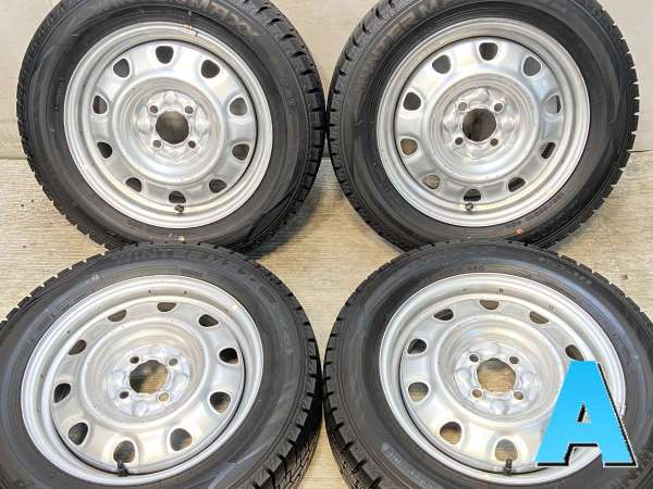【中古】ダンロップ ウィンターマックス WM02 185/65R15 　 TOPY M60 15インチ 100-4穴 4本 中古タイヤ・スタッドレスタイヤ