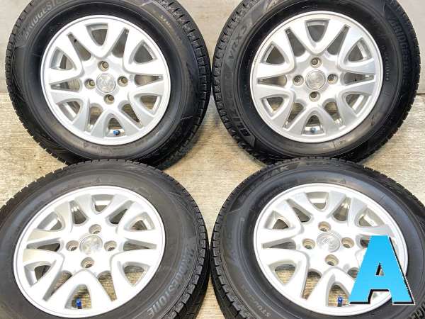 【中古】ブリヂストン ブリザック VRX3 185/70R14 　 CEREBRO 14インチ 100-4穴 4本 中古タイヤ・スタッドレスタイヤ