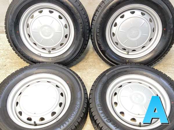 【中古】ヨコハマ iG50 PLUS 185/70R14 キャロウィン VK 14インチ 100/114.3-4穴 4本 中古タイヤ・スタッドレスタイヤ