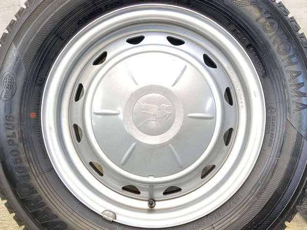 【中古】ヨコハマ iG50 PLUS 185/70R14 キャロウィン VK 14インチ 100/114.3-4穴 4本 中古タイヤ・スタッドレスタイヤ_4