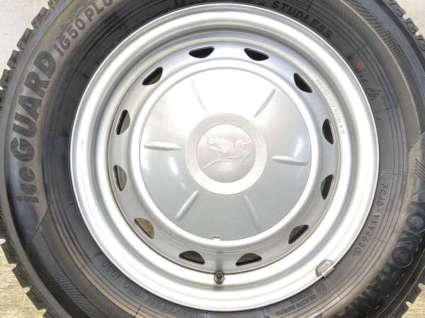 【中古】ヨコハマ iG50 PLUS 185/70R14 キャロウィン VK 14インチ 100/114.3-4穴 4本 中古タイヤ・スタッドレスタイヤ_5