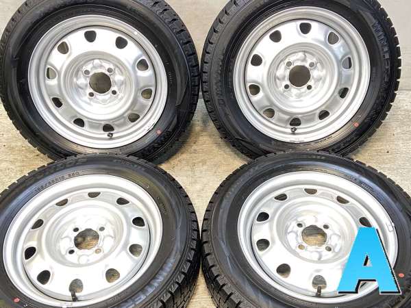 【中古】ダンロップ ウィンターマックス WM02 185/65R15 　 TOPY M60 15インチ 100-4穴 4本 中古タイヤ・スタッドレスタイヤ
