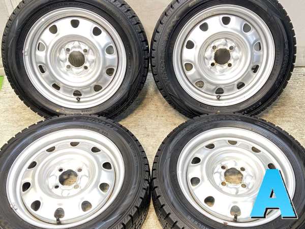 【中古】ダンロップ ウィンターマックス WM02 185/60R15 　 TOPY M60 15インチ 100-4穴 4本 中古タイヤ・スタッドレスタイヤ