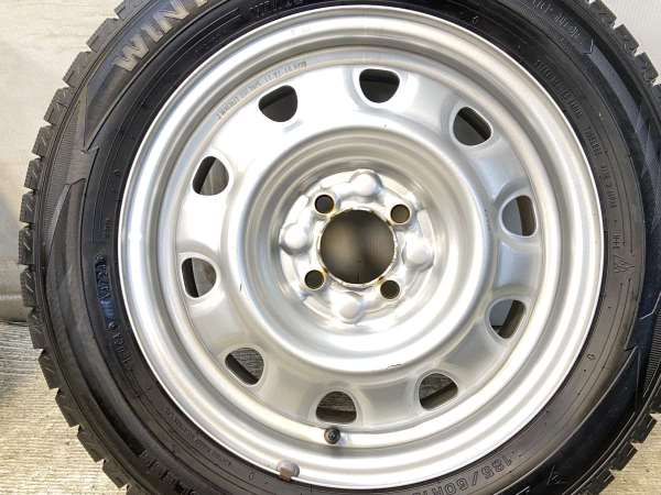 【中古】ダンロップ ウィンターマックス WM02 185/60R15 　 TOPY M60 15インチ 100-4穴 4本 中古タイヤ・スタッドレスタイヤ_5