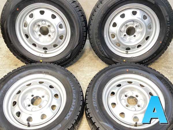 【中古】ダンロップ ウィンターマックス WM02 185/70R14 　 TOPY M47A 14インチ 100-4穴 4本 中古タイヤ・スタッドレスタイヤ