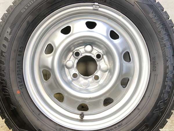 【中古】ダンロップ ウィンターマックス WM02 185/70R14 　 TOPY M47A 14インチ 100-4穴 4本 中古タイヤ・スタッドレスタイヤ_3