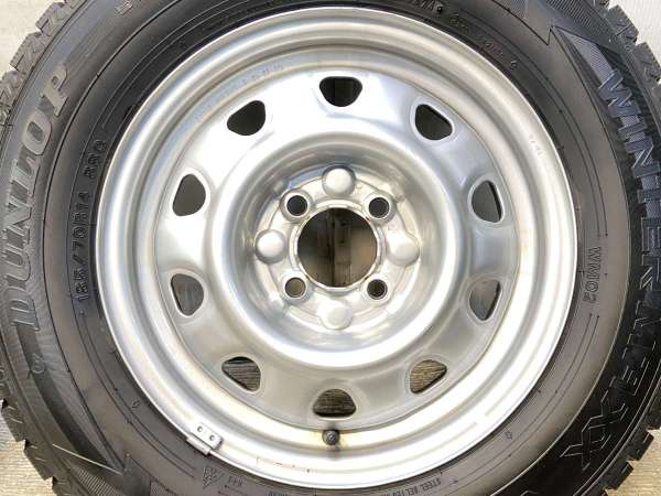 【中古】ダンロップ ウィンターマックス WM02 185/70R14 　 TOPY M47A 14インチ 100-4穴 4本 中古タイヤ・スタッドレスタイヤ_4