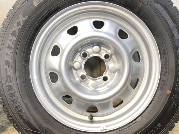 【中古】ダンロップ ウィンターマックス WM02 185/70R14 　 TOPY M47A 14インチ 100-4穴 4本 中古タイヤ・スタッドレスタイヤ_5