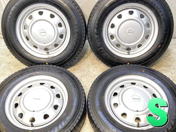 【中古】DUNLOP LV01 forVan 165/80R14 SCHWARZ MV V6A 14インチ 100/114.3-4穴 4本 中古タイヤ・スタッドレスタイヤ