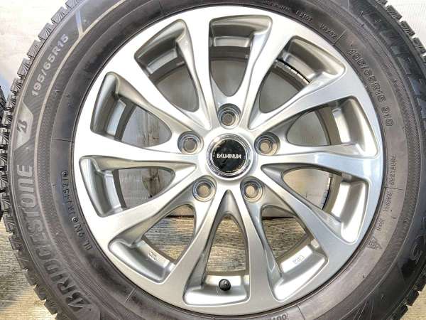 中古】ブリヂストン ブリザック VRX3 195/65R15 BALMINUM 15インチ 