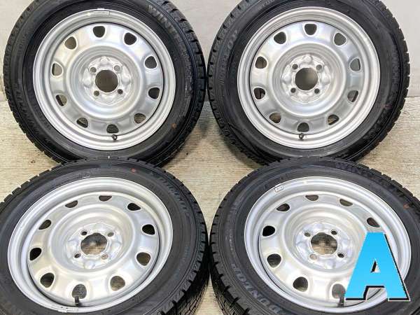 【中古】ダンロップ ウィンターマックス WM02 185/60R15 　 TOPY M60 15インチ 100-4穴 4本 中古タイヤ・スタッドレスタイヤ