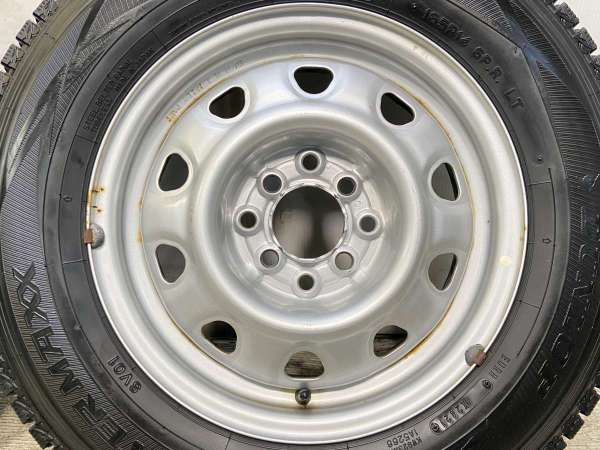 【中古】ダンロップ ウィンターマックス SV01 165R14 　 TOPY V6A 14インチ 100/114.3-4穴 4本 中古タイヤ・スタッドレスタイヤ_3