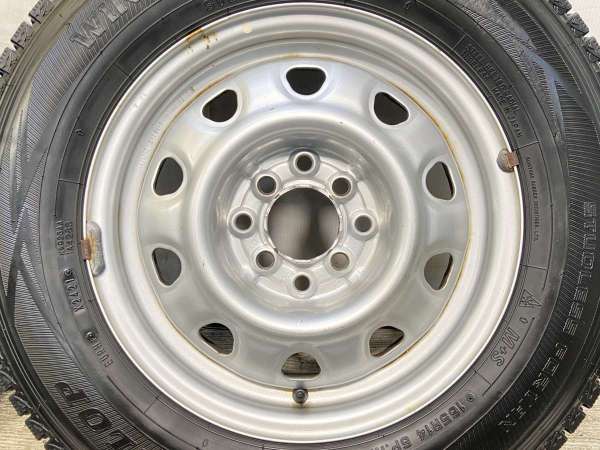 【中古】ダンロップ ウィンターマックス SV01 165R14 　 TOPY V6A 14インチ 100/114.3-4穴 4本 中古タイヤ・スタッドレスタイヤ_6
