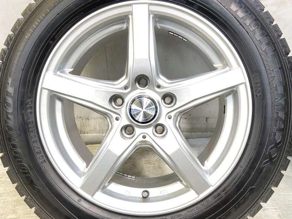 【中古】ダンロップ ウィンターマックス WM02 205/60R16 　 VIOLENTO 16インチ 114.3-5穴 4本 中古タイヤ・スタッドレスタイヤ_4