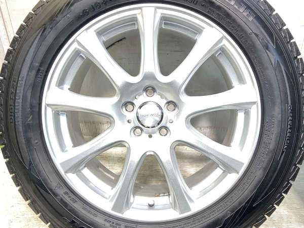 【中古】ダンロップ ウィンターマックス SJ8+ 225/60R17 　 DUFACT 17インチ 100-5穴 4本 中古タイヤ・スタッドレスタイヤ_3