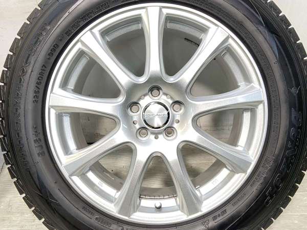 【中古】ダンロップ ウィンターマックス SJ8+ 225/60R17 　 DUFACT 17インチ 100-5穴 4本 中古タイヤ・スタッドレスタイヤ_5