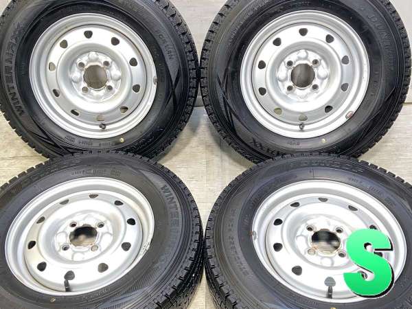 【中古】ダンロップ ウィンターマックス SV01 165R13 　 TOPY M70 13インチ 100-4穴 4本 中古タイヤ・スタッドレスタイヤ
