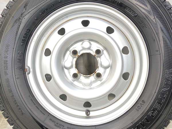【中古】ダンロップ ウィンターマックス SV01 165R13 　 TOPY M70 13インチ 100-4穴 4本 中古タイヤ・スタッドレスタイヤ_4