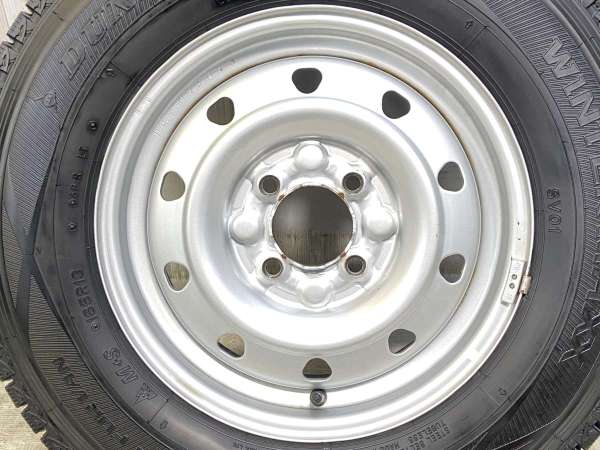 【中古】ダンロップ ウィンターマックス SV01 165R13 　 TOPY M70 13インチ 100-4穴 4本 中古タイヤ・スタッドレスタイヤ_5