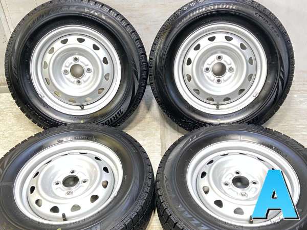 【中古】ブリヂストン ブリザック VRX 185/70R14 　 JECT J9 14インチ 100-4穴 4本 中古タイヤ・スタッドレスタイヤ