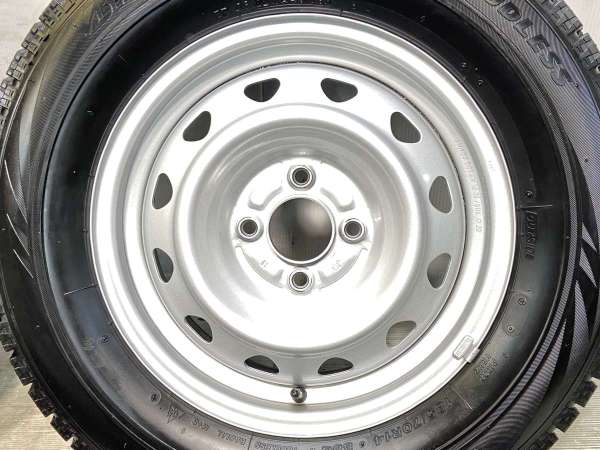 【中古】ブリヂストン ブリザック VRX 185/70R14 　 JECT J9 14インチ 100-4穴 4本 中古タイヤ・スタッドレスタイヤ_3