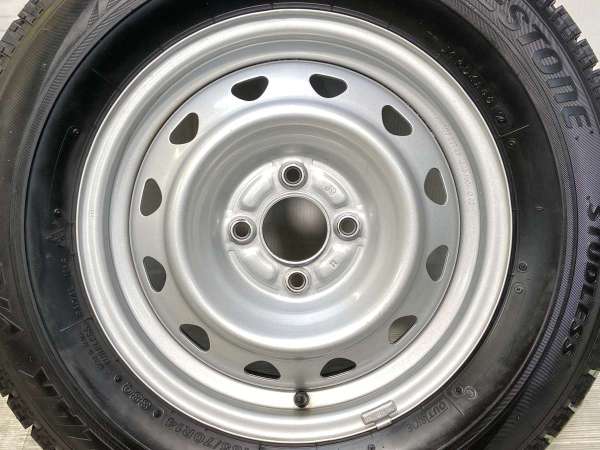 【中古】ブリヂストン ブリザック VRX 185/70R14 　 JECT J9 14インチ 100-4穴 4本 中古タイヤ・スタッドレスタイヤ_4