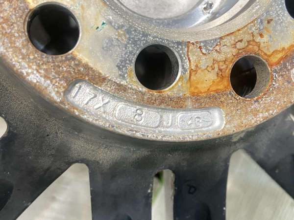 中古】WEDS ヴィレンズ 魂 17x8.0 43 100/114.3-5穴 4本 中古ホイール