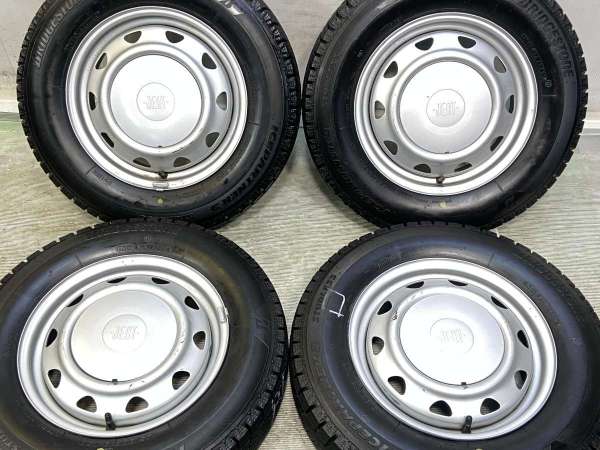 【中古】BS アイスパートナー2 145/80R13 JECT LZ 13インチ 100/110/114.3-4穴 4本 中古タイヤ・スタッドレスタイヤ