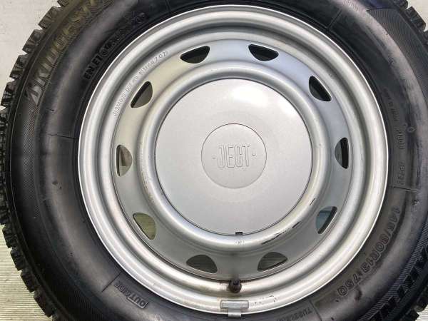 【中古】BS アイスパートナー2 145/80R13 JECT LZ 13インチ 100/110/114.3-4穴 4本 中古タイヤ・スタッドレスタイヤ_5