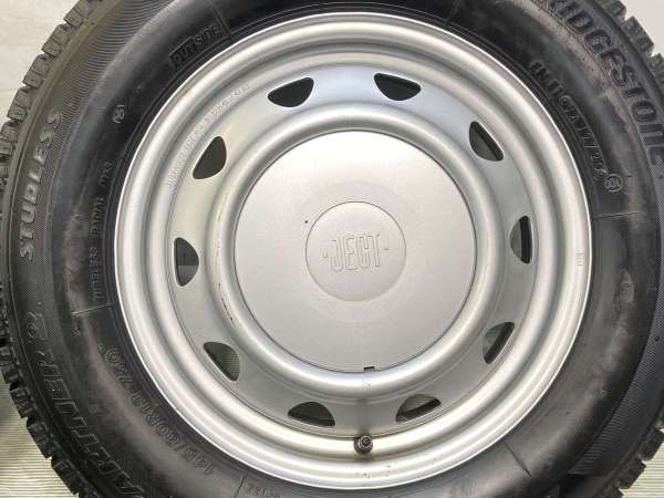 【中古】BS アイスパートナー2 145/80R13 JECT LZ 13インチ 100/110/114.3-4穴 4本 中古タイヤ・スタッドレスタイヤ_6