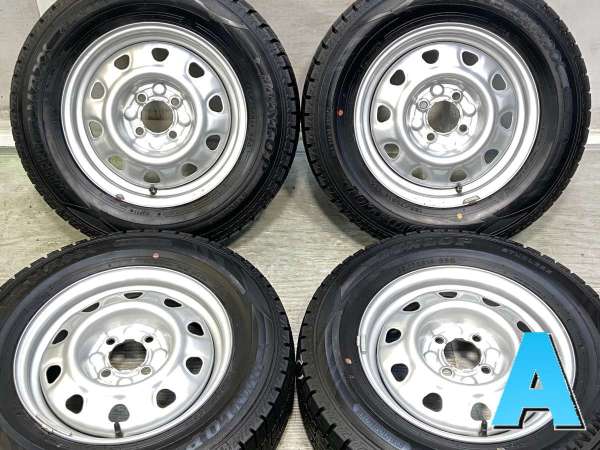 【中古】ダンロップ ウィンターマックス WM02 185/70R14 　 TOPY M47A 14インチ 100-4穴 4本 中古タイヤ・スタッドレスタイヤ