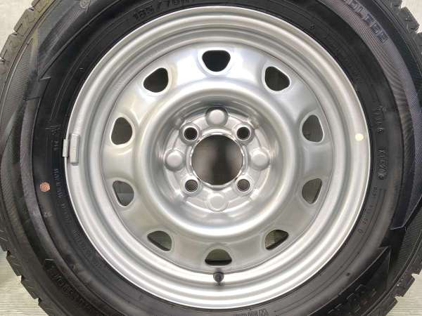 【中古】ダンロップ ウィンターマックス WM02 185/70R14 　 TOPY M47A 14インチ 100-4穴 4本 中古タイヤ・スタッドレスタイヤ_4