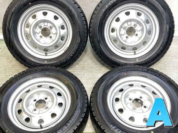【中古】ダンロップ ウィンターマックス WM02 185/70R14 　 TOPY M47A 14インチ 100-4穴 4本 中古タイヤ・スタッドレスタイヤ