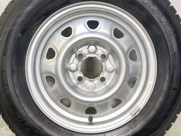 【中古】ダンロップ ウィンターマックス WM02 185/70R14 　 TOPY M47A 14インチ 100-4穴 4本 中古タイヤ・スタッドレスタイヤ_6