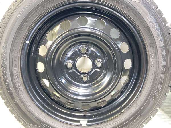 【中古】ダンロップ ウィンターマックス WM02 175/65R15 トヨタ純正 L13 15インチ 100-4穴 4本 中古タイヤ・スタッドレスタイヤ_4