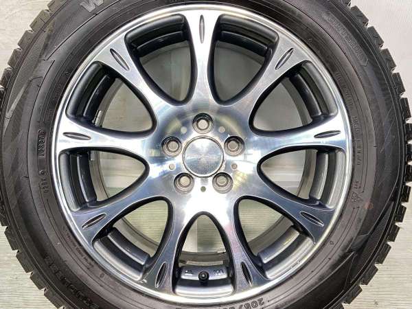 【中古】ダンロップ ウィンターマックス WM02 205/55R16 　 ROZEST 16インチ 100-5穴 4本 中古タイヤ・スタッドレスタイヤ_3
