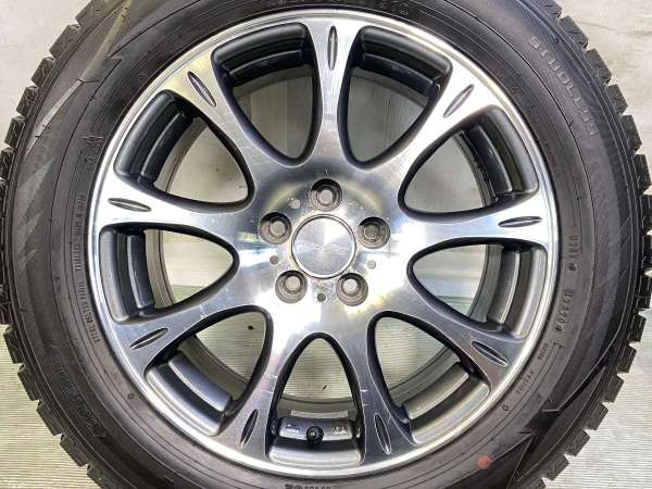 【中古】ダンロップ ウィンターマックス WM02 205/55R16 　 ROZEST 16インチ 100-5穴 4本 中古タイヤ・スタッドレスタイヤ_6