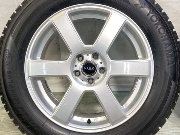【中古】ヨコハマ アイスガード iG50 PLUS 225/60R17 　 GIRO 17インチ 100-5穴 4本 中古タイヤ・スタッドレスタイヤ_6