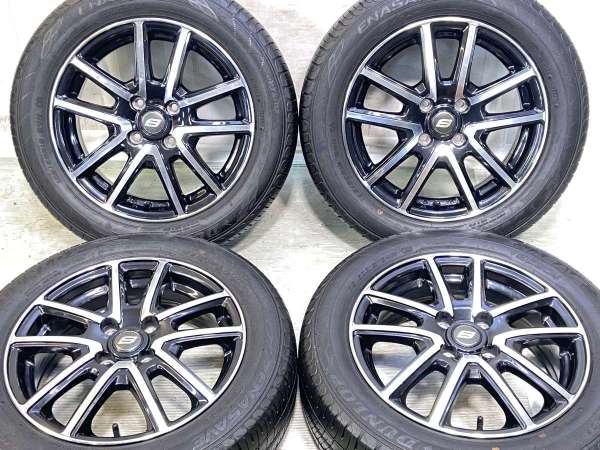 【中古】ダンロップ エナセーブ EC204 185/60R15 　 STRANGER 15インチ 100-4穴 4本 中古タイヤ・サマータイヤ