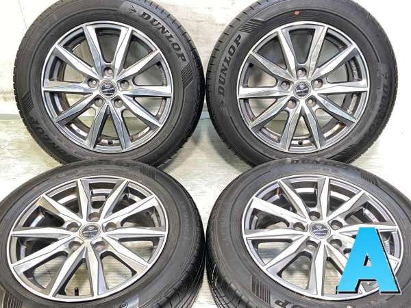 中古】ダンロップ ルマン5+ 205/60R16 ENKEI SMACK 16インチ 114.3-5穴
