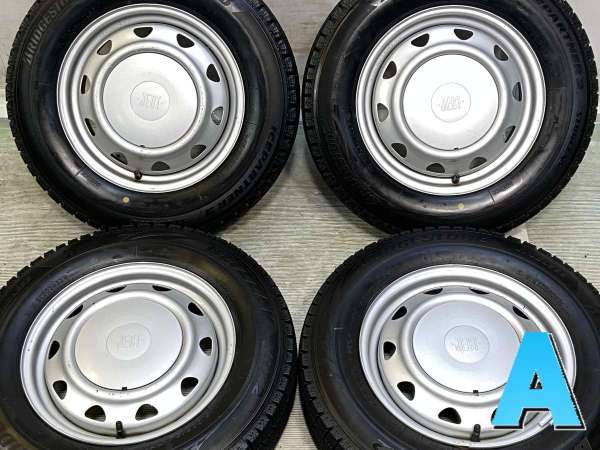 【中古】BS アイスパートナー2 145/80R13 JECT LZ 13インチ 100/110/114.3-4穴 4本 中古タイヤ・スタッドレスタイヤ